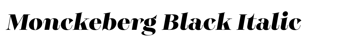 Monckeberg Black Italic